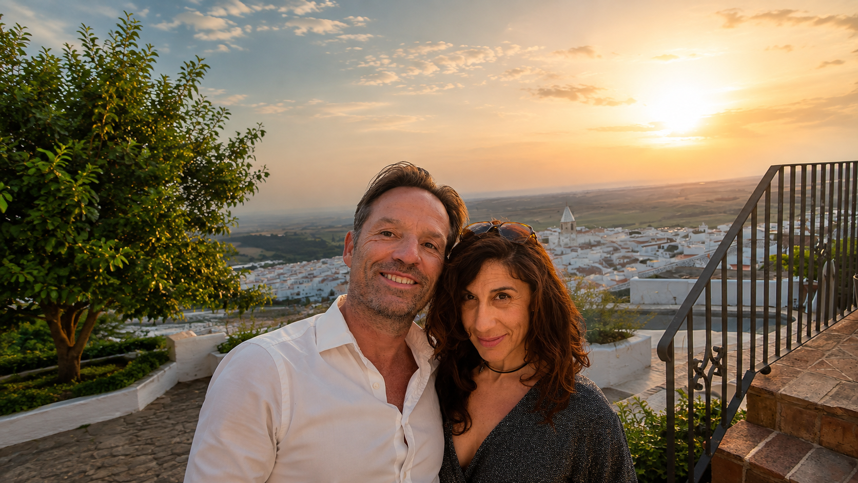 Arthur en Francisca samen in Andalusië